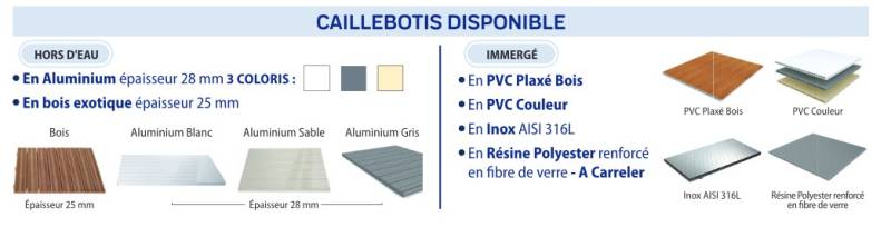 Volet automatique immergé sur-mesure de chez d’AstralPool, modèle ROUSSILLON